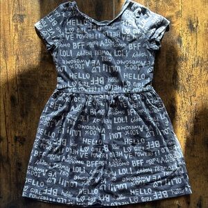 Carter's Gray Graphic Kids Dress